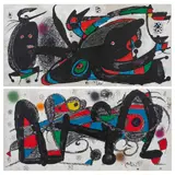 De la carpeta Miró Escultor, 1974: by Joan Miró, Litografías sin número de tiraje, offered Aug 2022