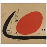 Sin título, de la carpeta Proverbes à la main (Proverbios de la mano) by Joan Miró, 1970, Litografía offset sobre loneta sin número de tiraje del tiraje de 1100, offered Aug 2022