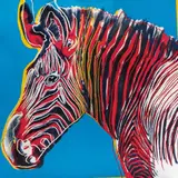 Andy Warhol, II:300: Grevy´s Zebra, de la serie Endangered Species, 1983, Serigrafía sin número de tiraje