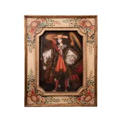 Arcángel Arcabucero, Escuela cuzqueña, SIGLO XX, Óleo sobre tela