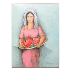 Mujer con sandías by Antonio Galván Duque, Serigrafía XXIX/L, offered Jul 2022