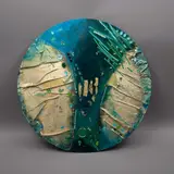 Destellos del mar by Alicia Gamus, Mixta sobre madera, offered Jul 2022