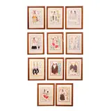 Carlos Mérida, DE LA CARPETA TRAJES REGIONALES MEXICANOS*, Serigrafías