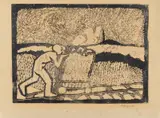 Wilhelm Morgner, Auktion 442, Los 1071, 1912, Linolschnitt auf Pergamentpapier