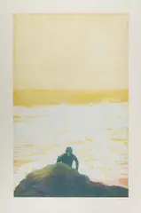 Peter Doig, SURFER, 2000/01, Farbaquatintaradierung auf Velin