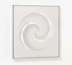 Lichtspirale by Heinz Mack, 1970, Mikro-Blindprägung und Punzierun auf auf Aluminium, kaschiert auf Aluminiumkarton, sold Dec 2019