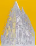Cologne Cathedral by Andy Warhol, 1985, Farbserigrafie mit Diamantstaub auf Lenox Museumskarton, sold Nov 2019