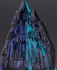 Cologne Cathedral by Andy Warhol, 1985, Farbserigrafie mit Diamantstaub auf Lenox Museumskarton, sold Nov 2019