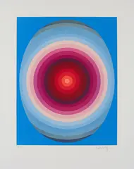 Centaurus by Victor Vasarely, 1987, Farbserigrafie auf BFK RIVES FRANCE Z (Wasserzeichen), sold Mar 2020