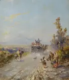 Franz Richard Unterberger, "Route à Pompeji"