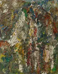 "Les Trois Graces" by Eugène Leroy, 1990, Öl auf Leinwand, sold Nov 2019