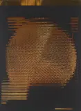 Heinz Mack, Rotor, 1972, goldfarbenem Aluminiumkarton