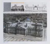 Christo, Wrapped Reichstag,, 1994, Farboffset auf leichtem Karton