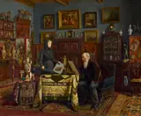 Carl Johann Spielter, Der Sammler, Öl auf Leinwand