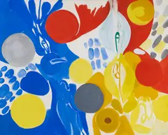 Ernst Wilhelm Nay, "Dynamik Bild", 1965, Öl auf Leinwand