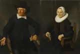 Jan Albertsz. Rotius, Zwei Gemälde: Portraits des Jan Vrederksz. Abberkerk und der Grietjen Cornelis (ehemals als Lucia Sijm identifiziert), Jeweils Öl auf Holz