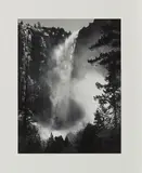 Ansel Adams, Bridalveil Fall, Yosemite National Park, California, Späterer Abzug. Gelatinesilberabzug