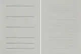Leo Erb, Ohne Titel ("Linienbild"), Jeweils: Bleistift auf Papier