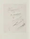 Wassily Kandinsky, Zweite Radierung für die Edition Cahiers d'Art, 1932, Radierung auf Kupferdruckpapier