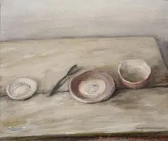 Stillleben by Klaus Fußmann, 1975, Öl auf Leinwand, sold Nov 2019