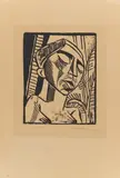 Max Pechstein, Auktion 442, Los 1078, 1917, Holzschnitt auf beige farbenem, festen Japan