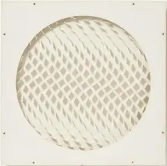 Hartmut Böhm, Quadratrelief, 1967, Weißes Acrylglas, Holz, Farbe