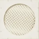 Hartmut Böhm, Quadratrelief, 1967, Weißes Acrylglas, Holz, Farbe