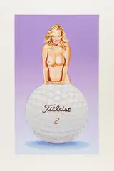 Titleist Tilli by Mel Ramos, 2006, Farbserigrafie auf Karton, sold Dec 2019