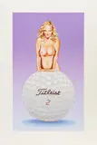 Mel Ramos, Titleist Tilli, 2006, Farbserigrafie auf Karton