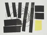 L 1973-31 / Hommage a Picasso by Hans Hartung, 1973, Farblithografie auf BFK RIVES FRANCE (Wasserzeichen), sold Feb 2020