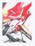 Ybo by Karl Otto Götz, 2003, Offsetlithografie auf Karton, sold Feb 2020