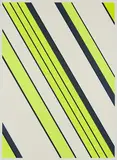 Günter Fruhtrunk, Trennende Weiß (Aus: "Farbbewegungen"), 1970, Farbserigrafie auf Halbkarton