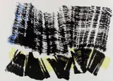 "P 1967 - A 14" by Hans Hartung, 1967, Acryl auf Karton, sold Nov 2019