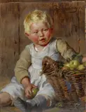 Felix Schlesinger, Kleiner Junge mit Apfelkorb