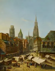 Rouen by Joseph Francis Ellis, Öl auf Leinwand, sold Nov 2019