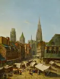 Joseph Francis Ellis, Rouen, Öl auf Leinwand