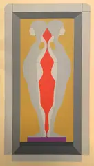 Ernest Trova, Ohne Titel, 1968, Farbserigrafie auf Velin
