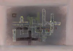 Das Gerüst by Fritz Winter, 1932, Öl auf Papier, sold Nov 2019