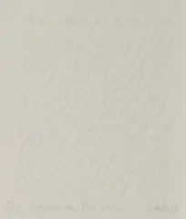 Diagonale Struktur by Günther Uecker, 1983, Prägedruck auf Bütten, sold Oct 2019