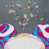 DOB flower by Takashi Murakami, 2001, Farbige Offsetlithografie auf glattem Karton, sold Apr 2020