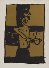 Walter Dahn, Auktion 442, Los 1187, 1985, Farbserigrafie auf Leinwand