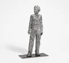 Stehender Mann by Stephan Balkenhol, 2005, Antimon-Hartbleiguss, sold Jun 2020