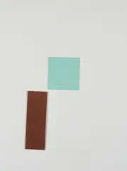 Imi Knoebel, Aus: "Für Joseph Beuys", 1986, Holz, collagiert auf Farblithografie auf Bütten