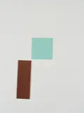 Imi Knoebel, Aus: "Für Joseph Beuys", 1986, Holz, collagiert auf Farblithografie auf Bütten