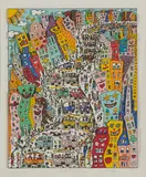 James Rizzi, Spring, 1988, 3D-Farbserigrafie auf Papier