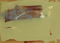 Ohne Titel by Imi Knoebel, 1979, Öl auf 5 übereinandergelegten Acrylfolien, einem Bogen Papier und einem Karton, sold Nov 2019