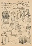 Günther Uecker, Ideenkammer Uecker 72, 1970, Lithografie auf Velin
