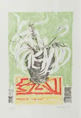 Eucalyptusblätter by Erich Heckel, 1966, Farblithografie auf BFK RIVES (Wasserzeichen), sold Jan 2020