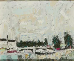 "Pont sur Loire" by Henri Julien Seigle, Öl auf Leinwand, sold Apr 2020