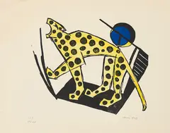 Hans Hal, Ohne Titel, 1922, Farblithografie auf Velin